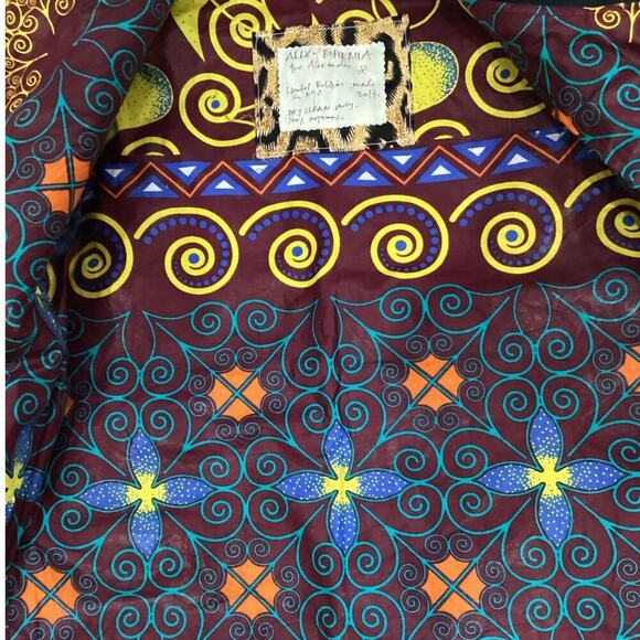 Alix Of Bohemia The Alexander Open Front Jacket  Black Multicolor Size Small - Picture 10 of 12